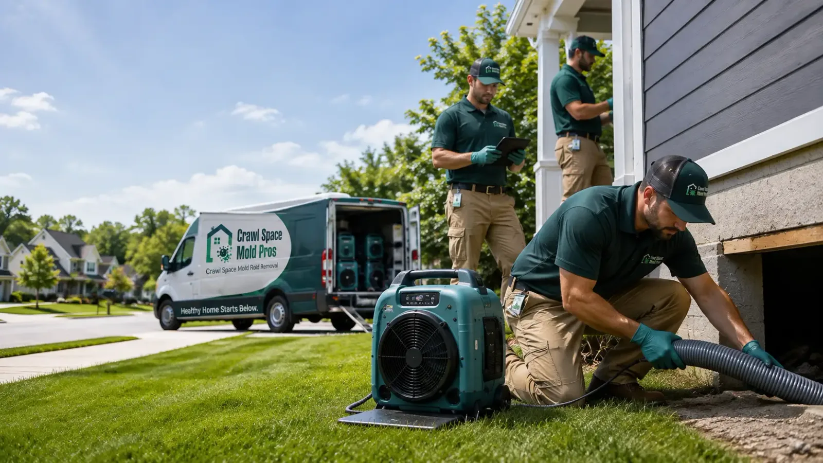 Crawl Space Mold Removal in Low Moor, IA